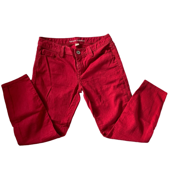 Banana Republic Pants - Banana Republic Red design Pants